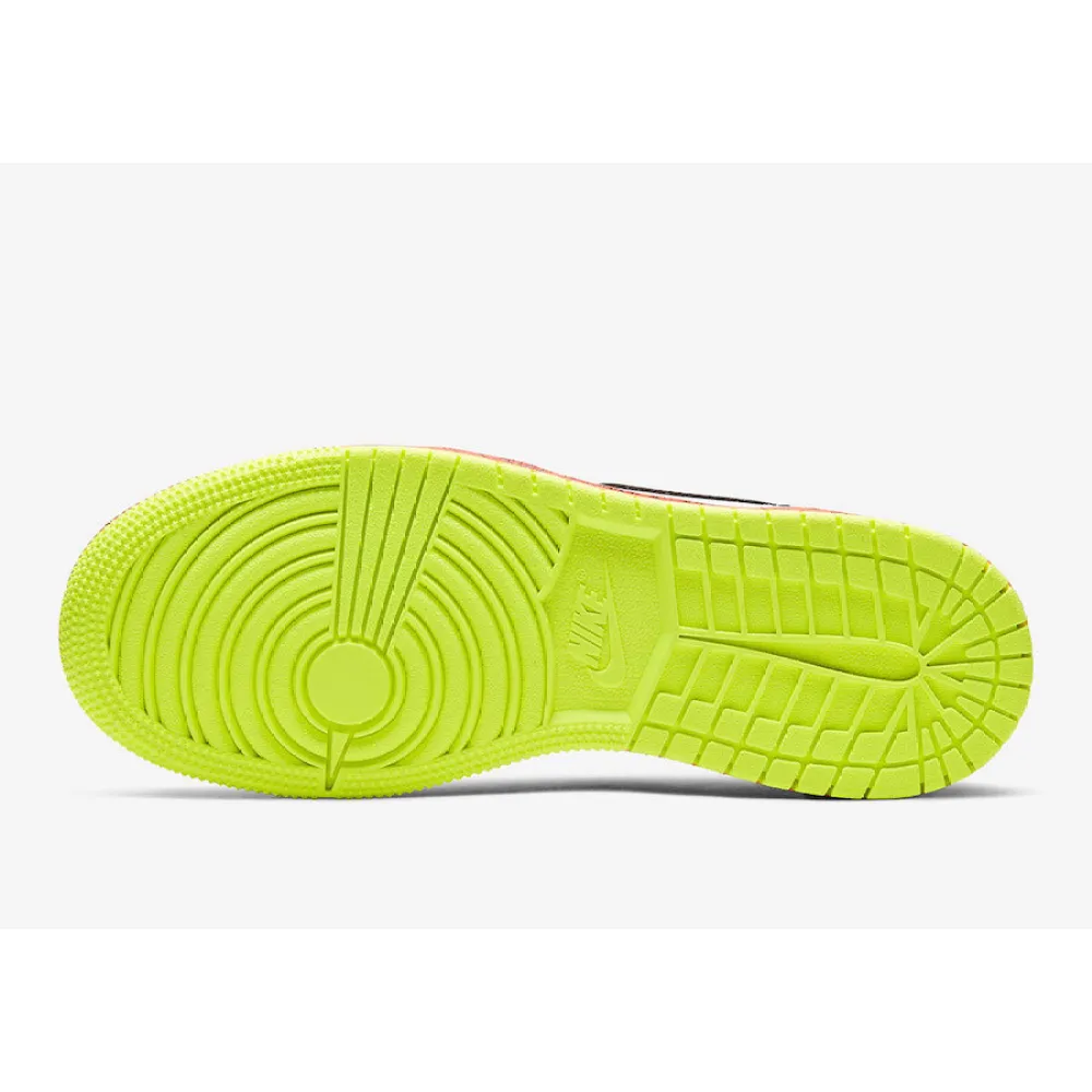 Air Jordan 1 Low Multi-Color Midsoles White (GS)