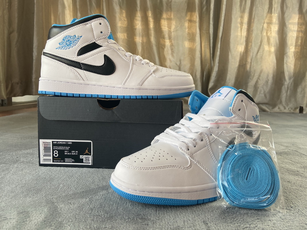 Air Jordan 1 Mid Laser Blue