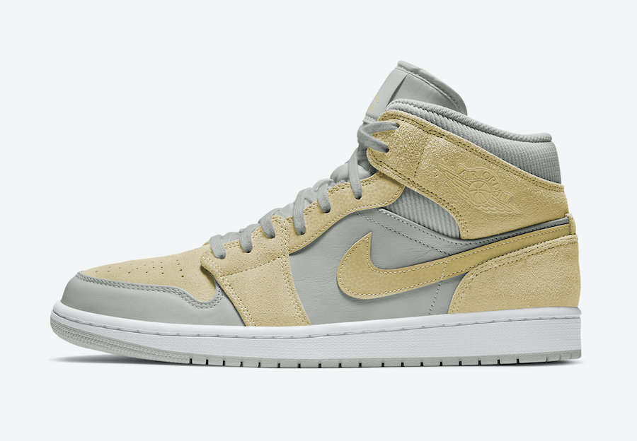 Air Jordan 1 Mid Mixed Textures Yellow
