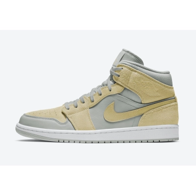 Air Jordan 1 Mid Mixed Textures Yellow DA4666-001 01