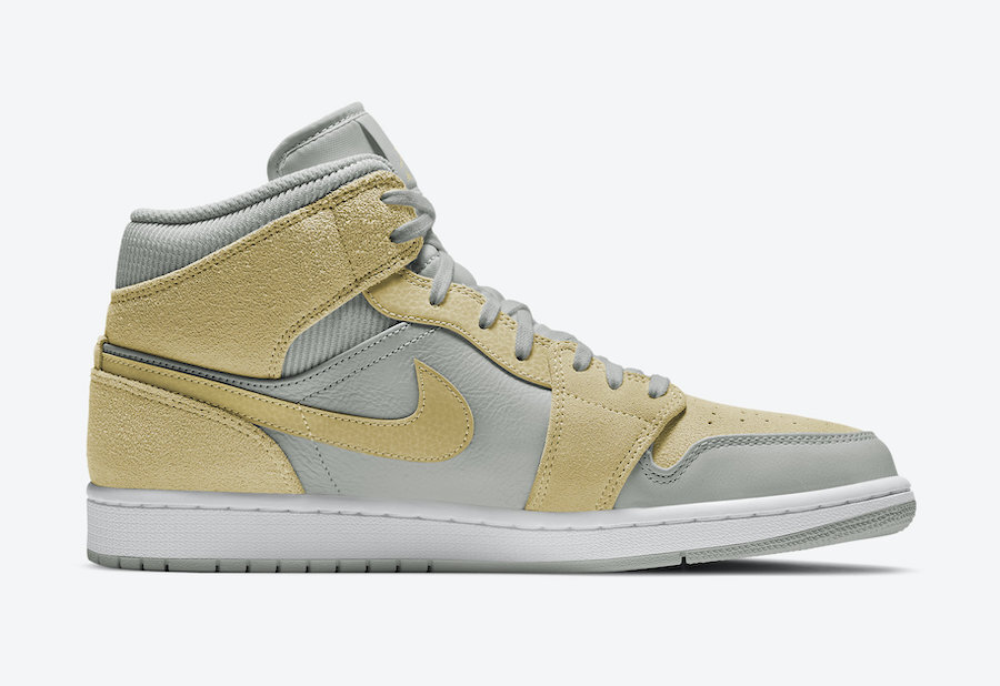 Air Jordan 1 Mid Mixed Textures Yellow