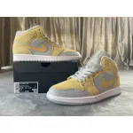 Air Jordan 1 Mid Mixed Textures Yellow