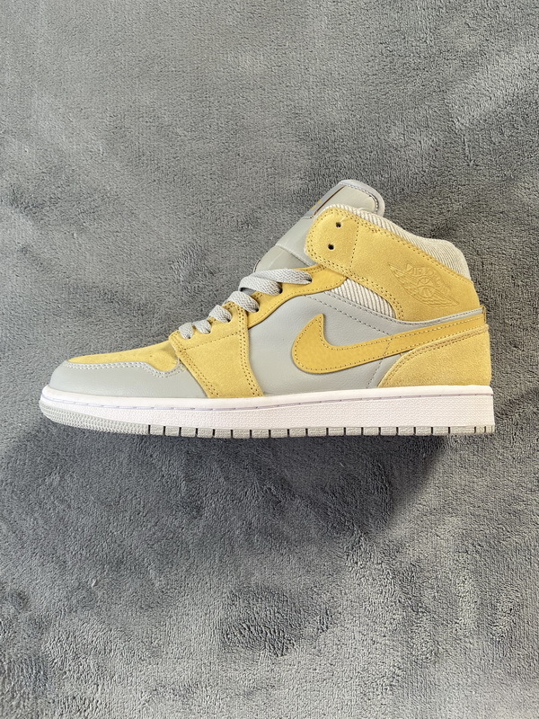 Air Jordan 1 Mid Mixed Textures Yellow