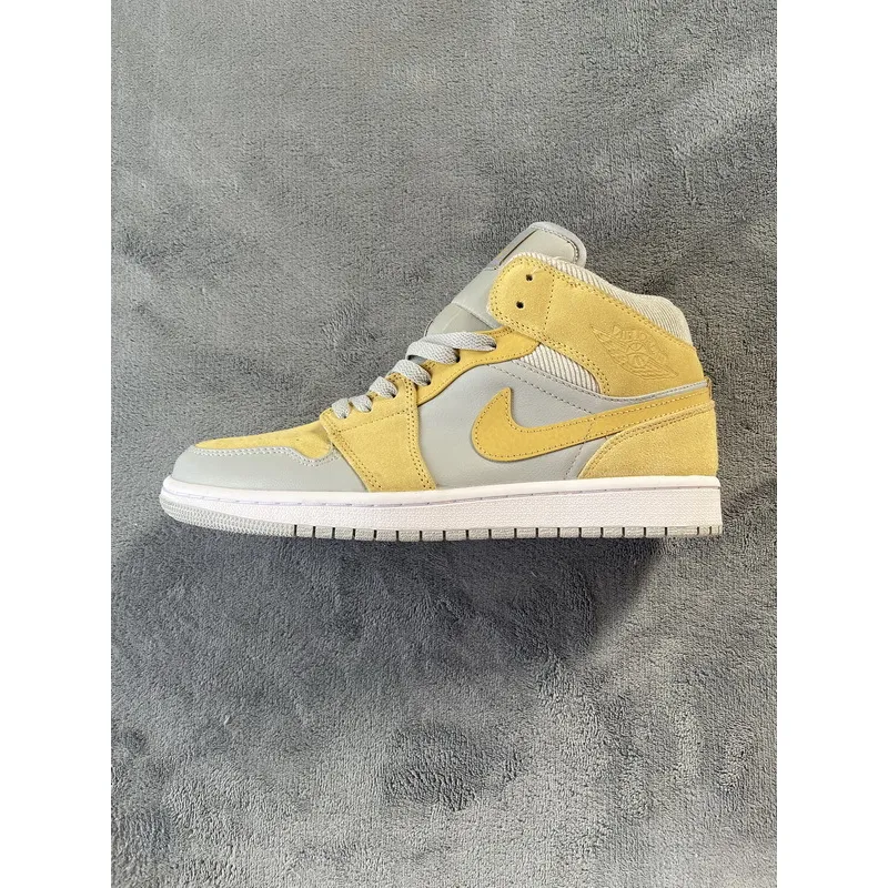 Air Jordan 1 Mid Mixed Textures Yellow