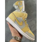 Air Jordan 1 Mid Mixed Textures Yellow