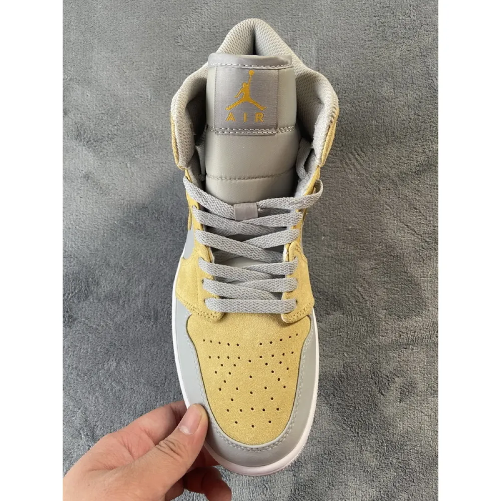 Air Jordan 1 Mid Mixed Textures Yellow