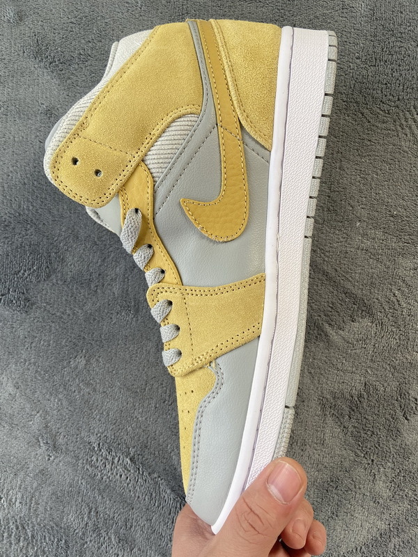 Air Jordan 1 Mid Mixed Textures Yellow