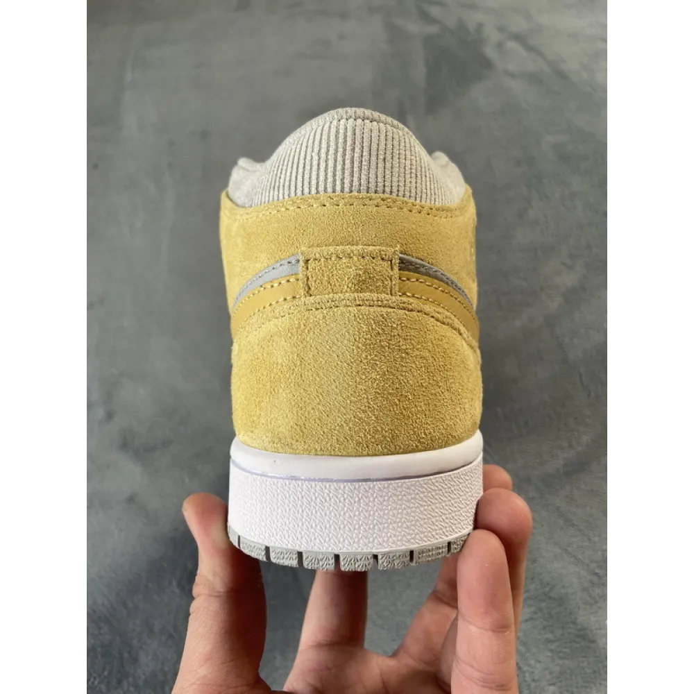 Air Jordan 1 Mid Mixed Textures Yellow