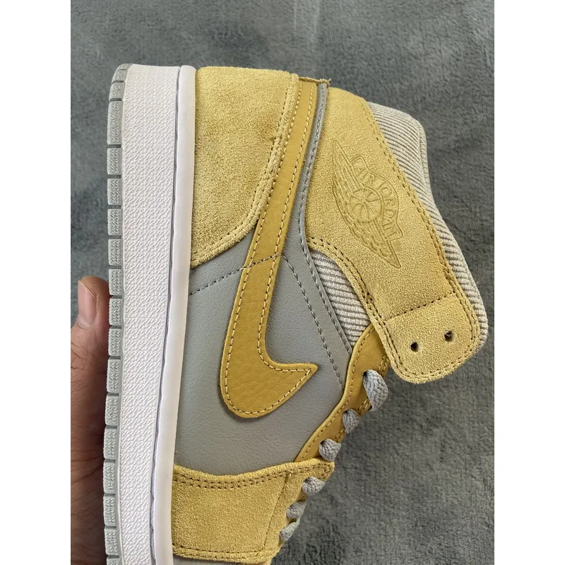 Air Jordan 1 Mid Mixed Textures Yellow