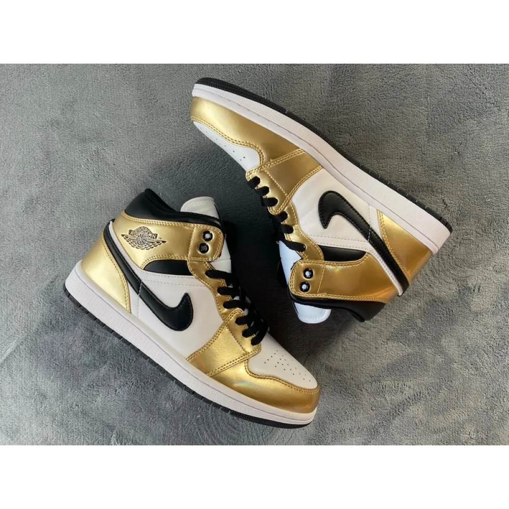 Air Jordan 1 Mid SE Metallic Gold