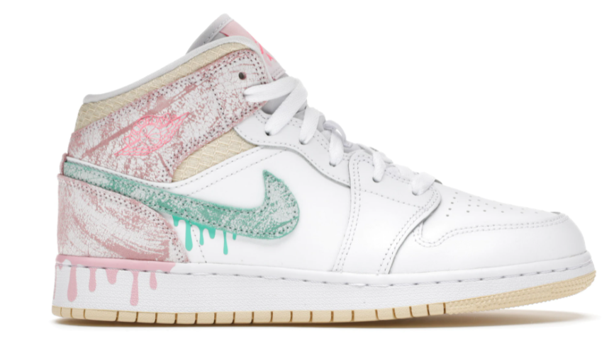 Air Jordan 1 Mid Paint Drip (GS)