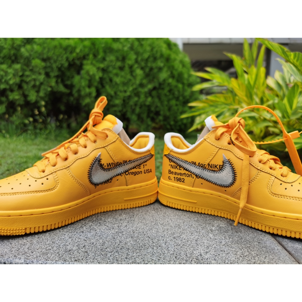 Off-White x Nike Air Force 1 Low University Gold DD1876-700