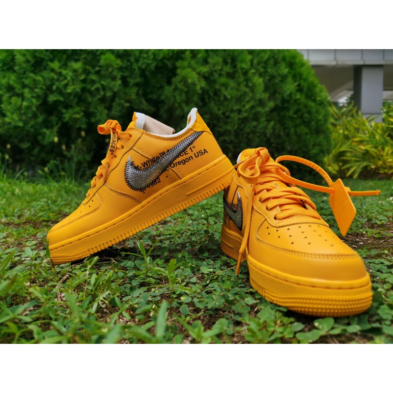 Off-White x Nike Air Force 1 Low University Gold DD1876-700