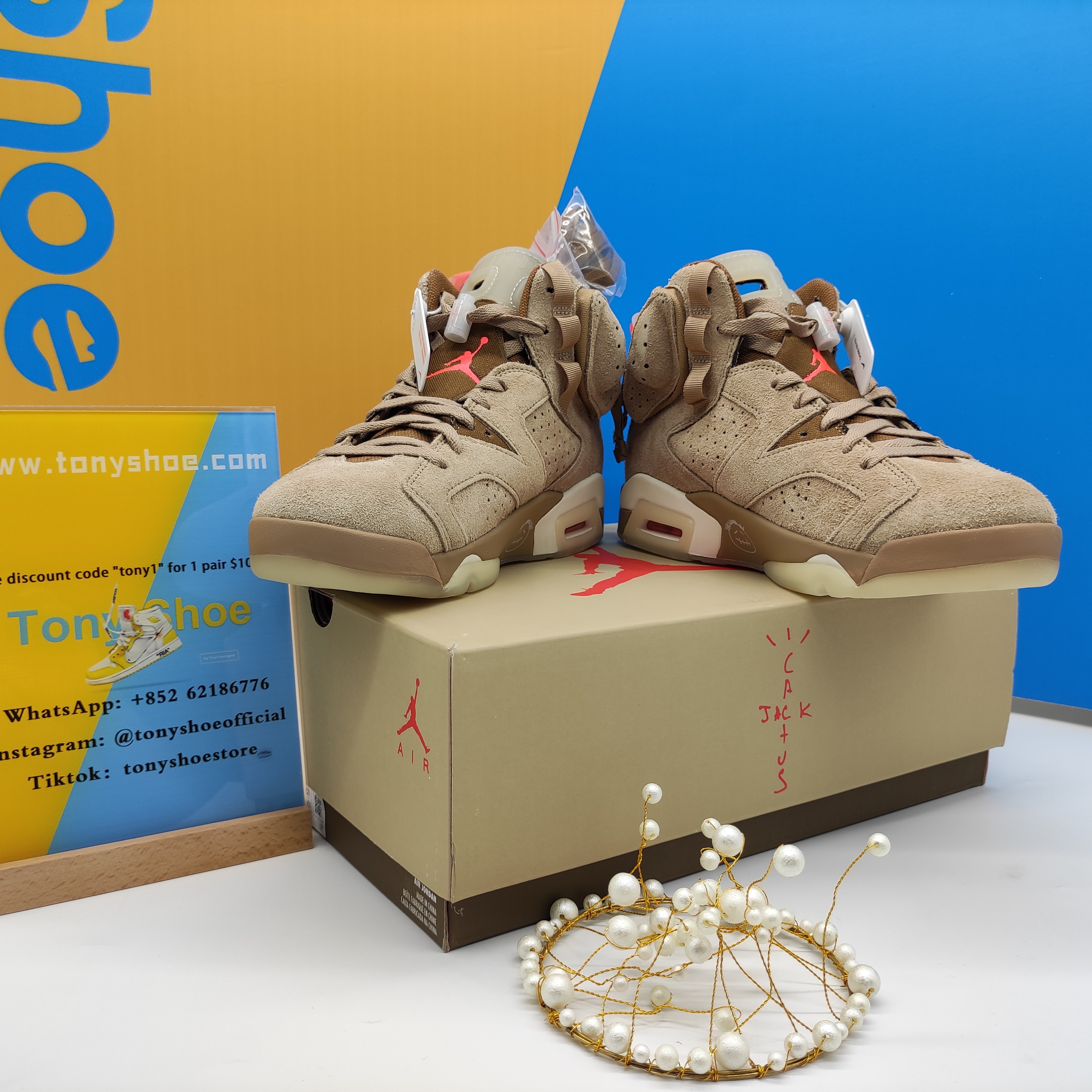 Travis Scott x Air Jordan 6 British Khaki DH0690-200