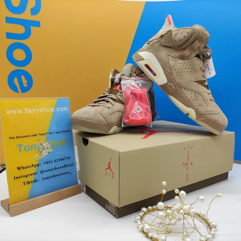 Travis Scott x Air Jordan 6 British Khaki DH0690-200