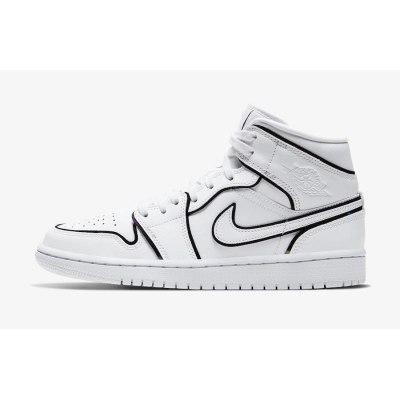Air Jordan 1 Mid Iridescent Reflective White (W) CK6587-100 01