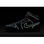 Air Jordan 1 Mid Iridescent Reflective White