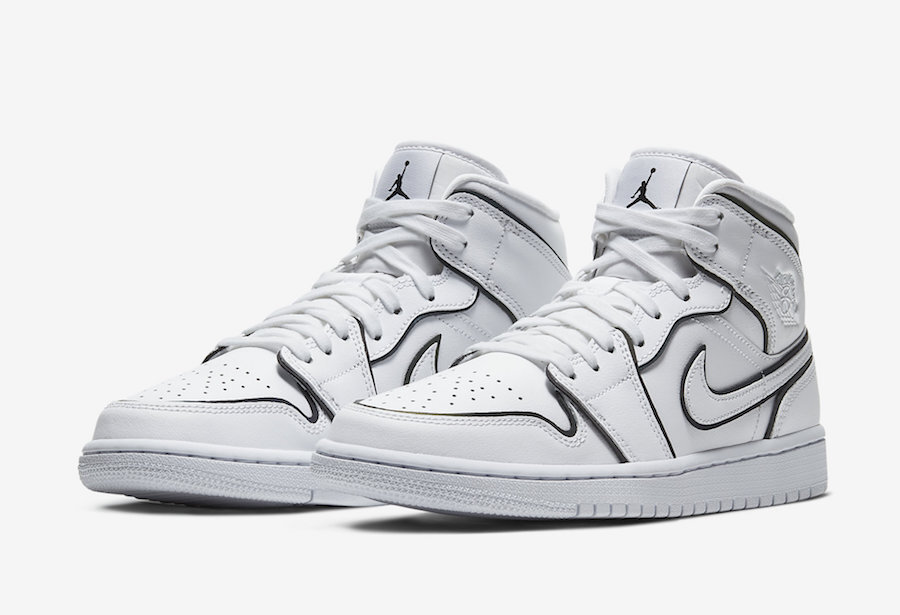 Air Jordan 1 Mid Iridescent Reflective White
