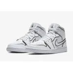 Air Jordan 1 Mid Iridescent Reflective White