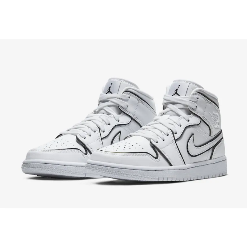 Air Jordan 1 Mid Iridescent Reflective White