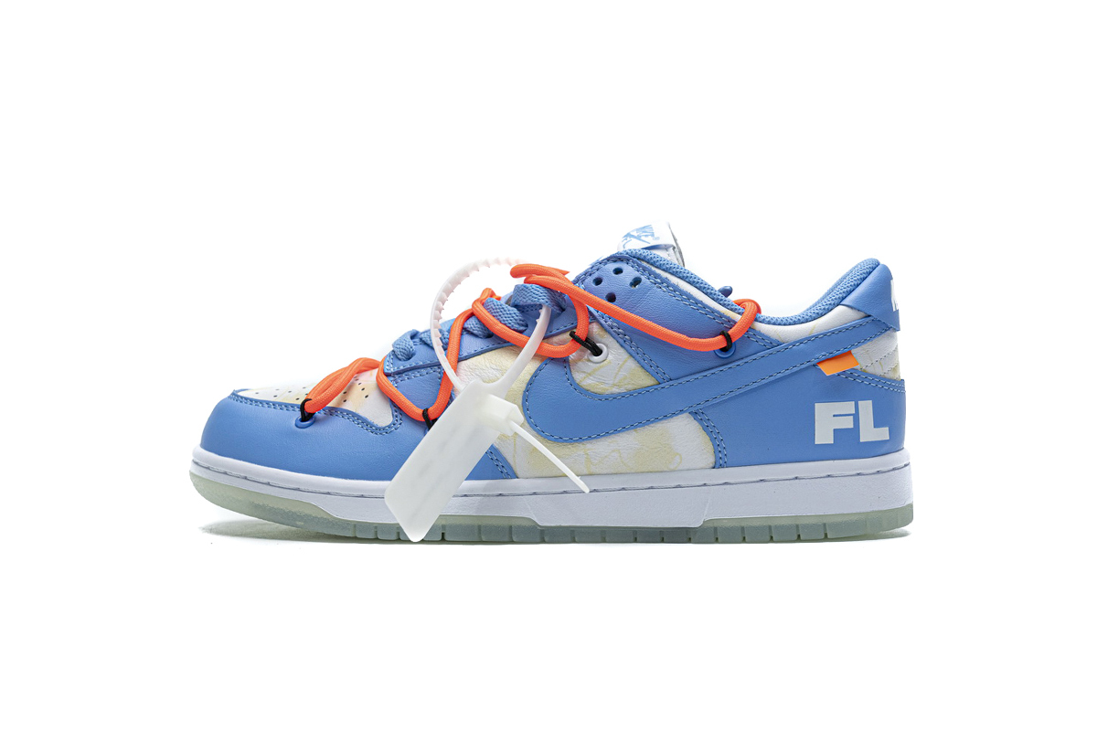 Off White x Futura x Dunk Low SB UNC
