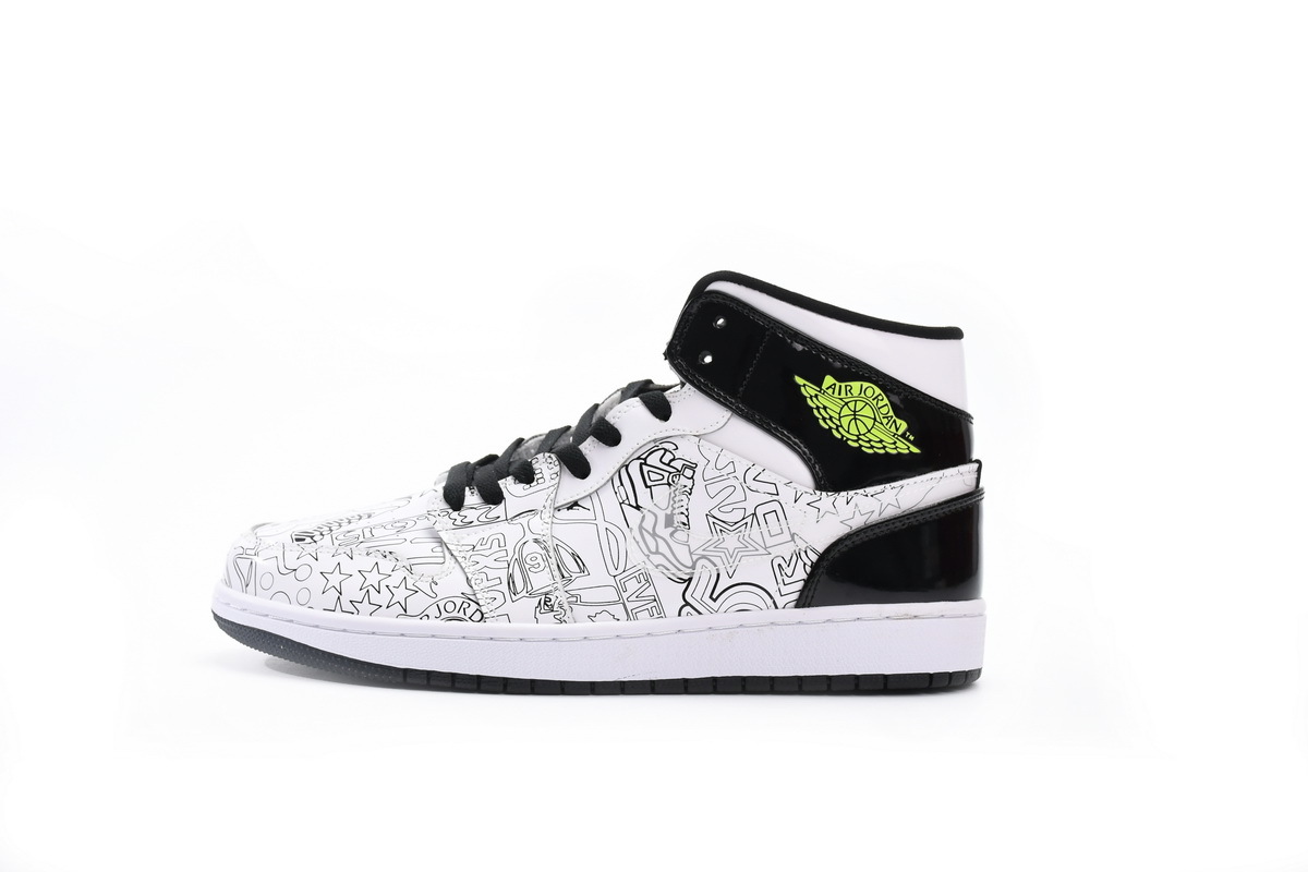 Air Jordan 1 Mid SE（GS）DIY  DC4099-100