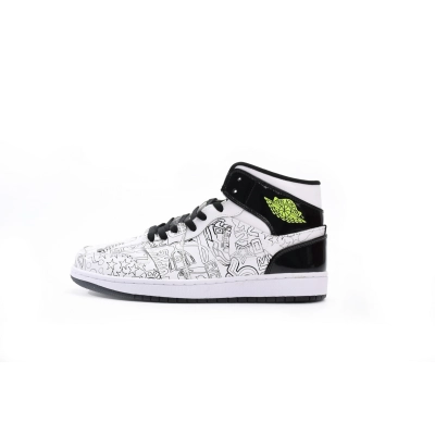 Air Jordan 1 Mid SE（GS）DIY  DC4099-100 01