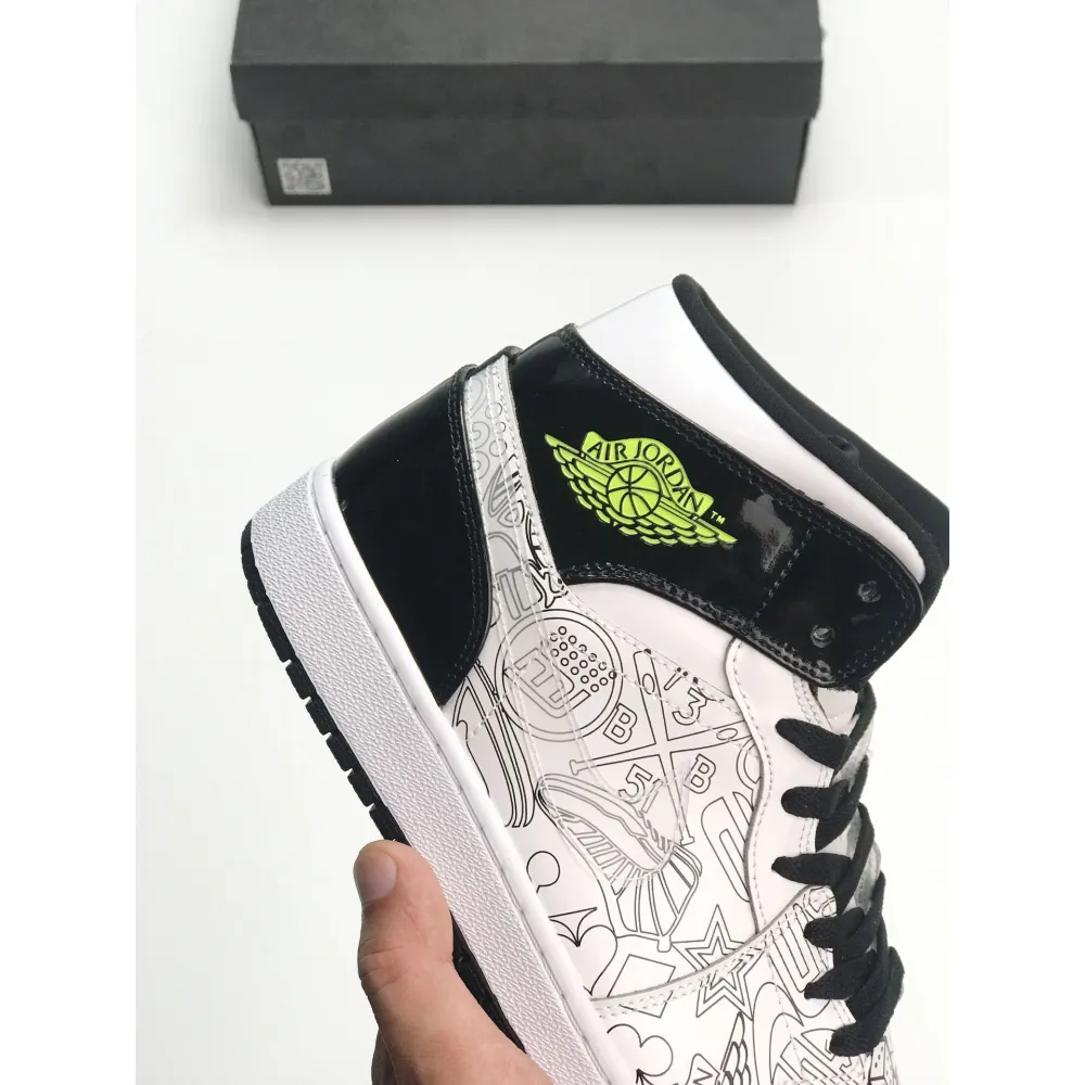 Air Jordan 1 Mid SE（GS）DIY  DC4099-100