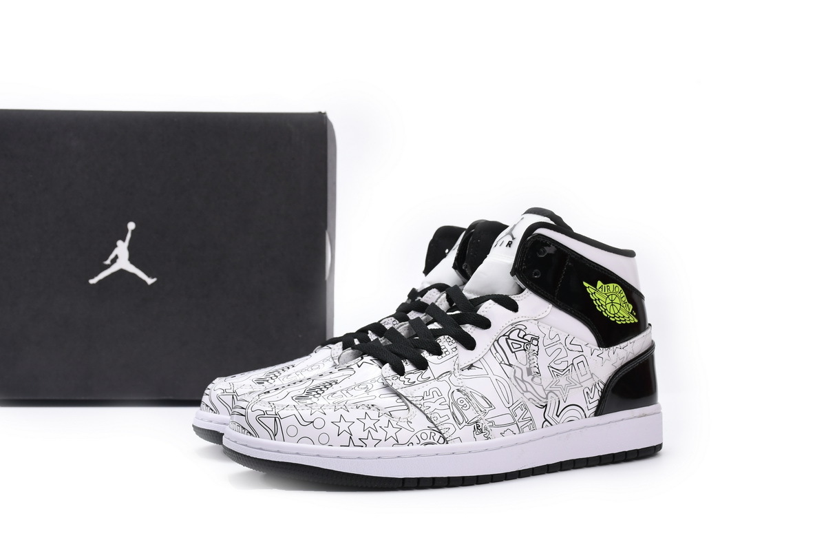Air Jordan 1 Mid SE（GS）DIY  DC4099-100