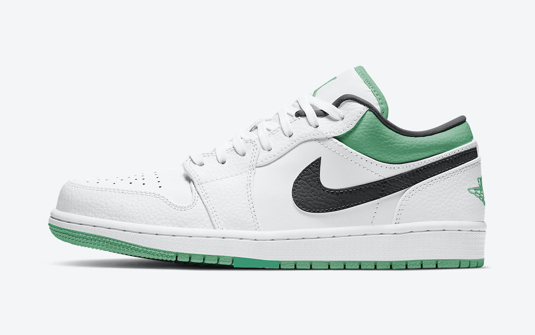 Air Jordan 1 Low White Lucky Green