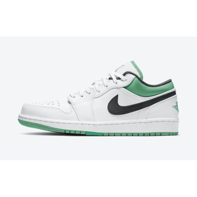 Air Jordan 1 Low White Lucky Green  553558-129  01