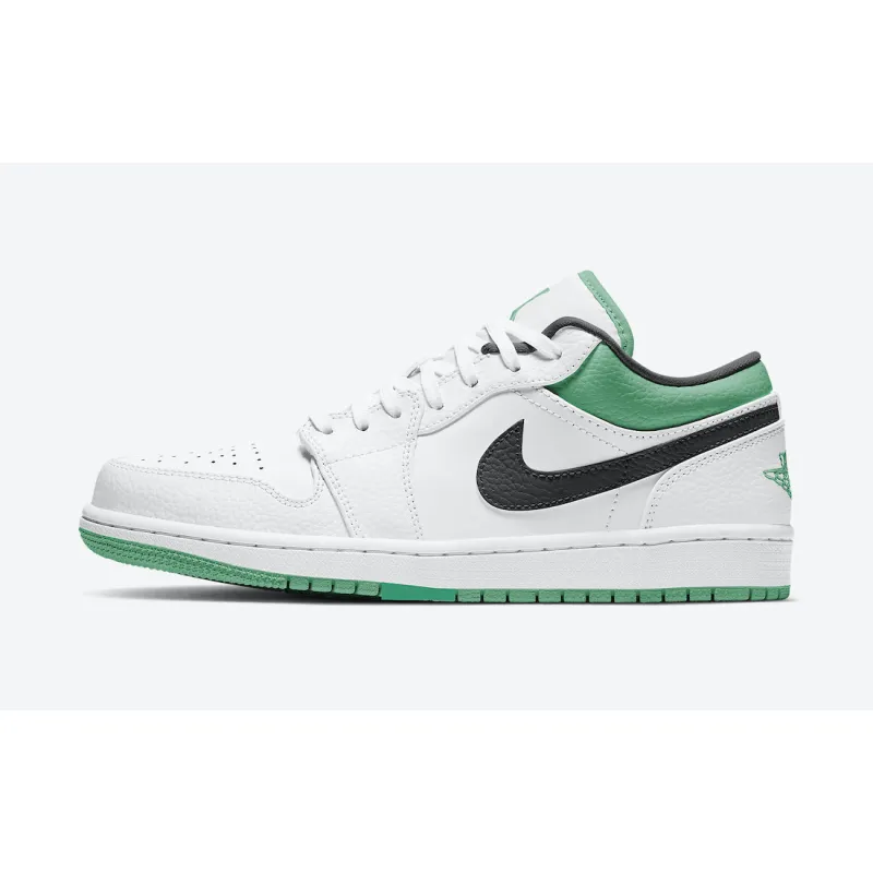 Air Jordan 1 Low White Lucky Green