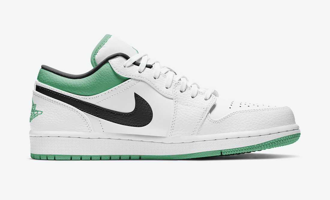 Air Jordan 1 Low White Lucky Green