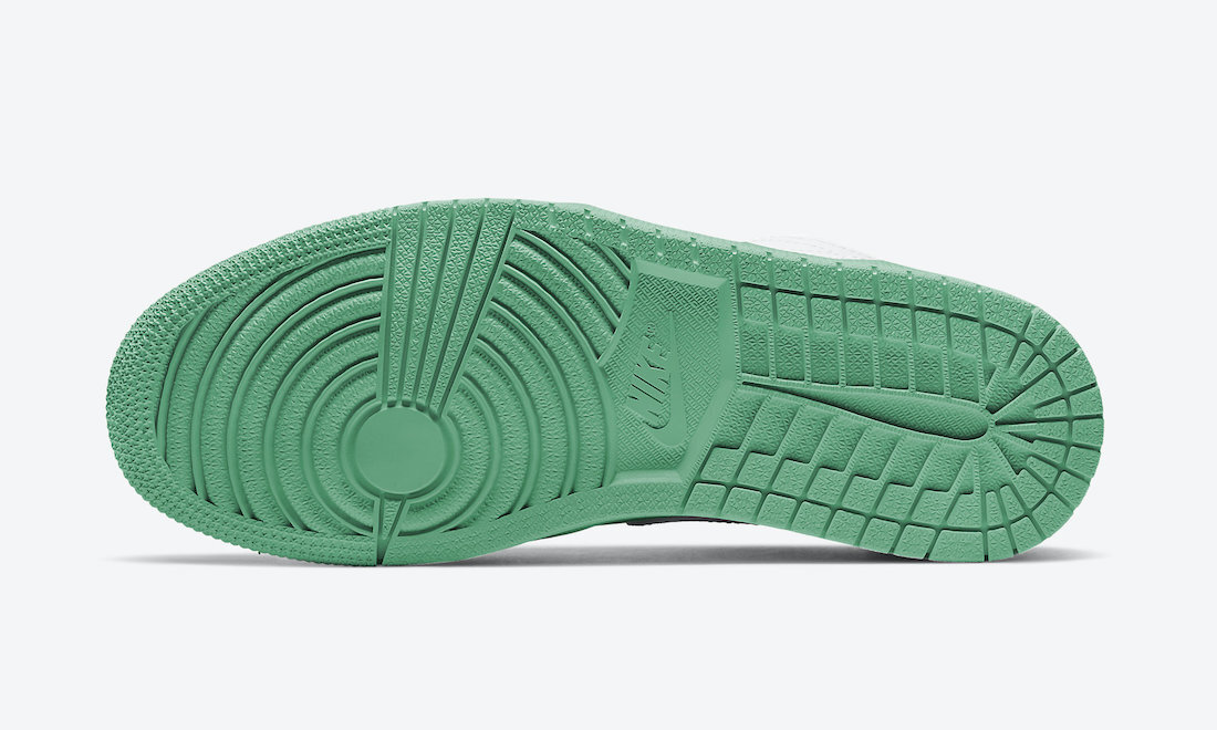 Air Jordan 1 Low White Lucky Green
