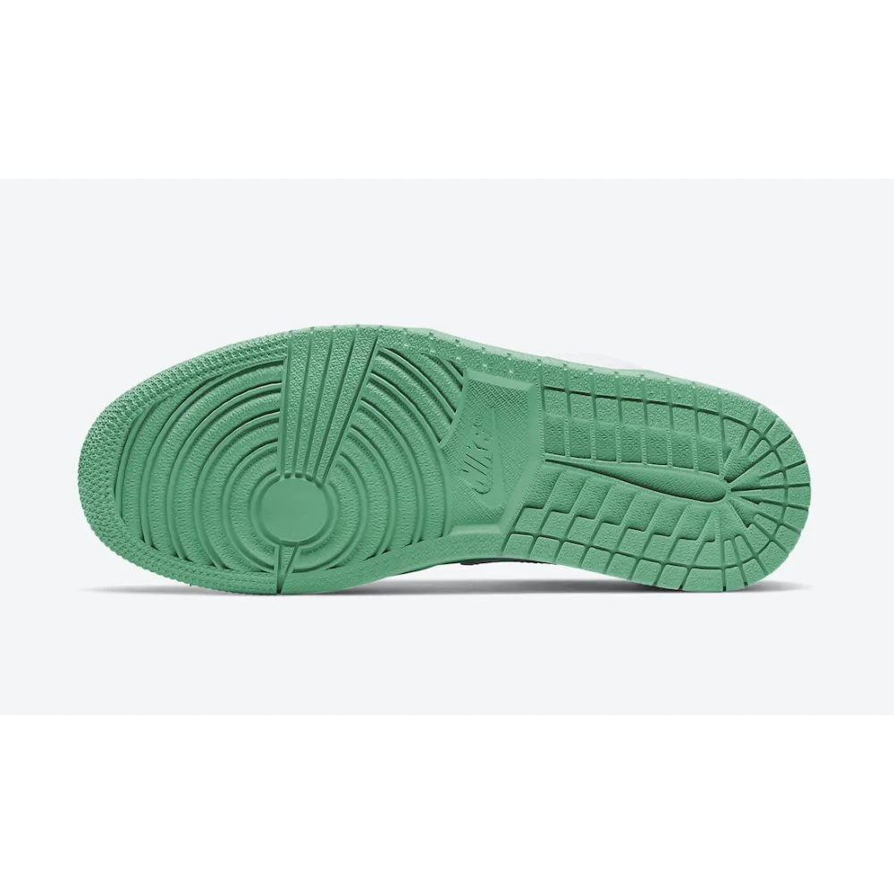 Air Jordan 1 Low White Lucky Green