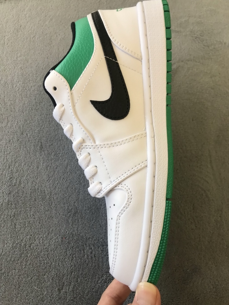 Air Jordan 1 Low White Lucky Green