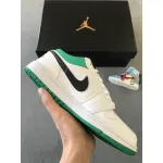 Air Jordan 1 Low White Lucky Green