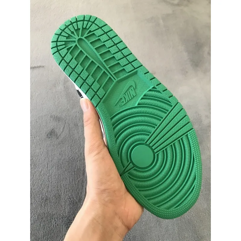Air Jordan 1 Low White Lucky Green