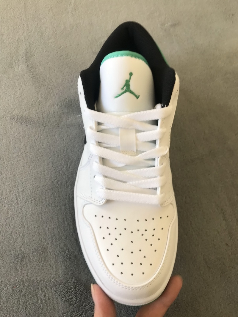 Air Jordan 1 Low White Lucky Green