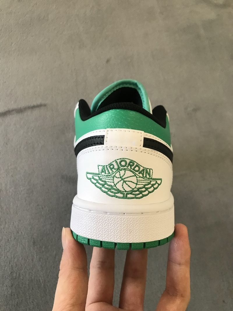 Air Jordan 1 Low White Lucky Green