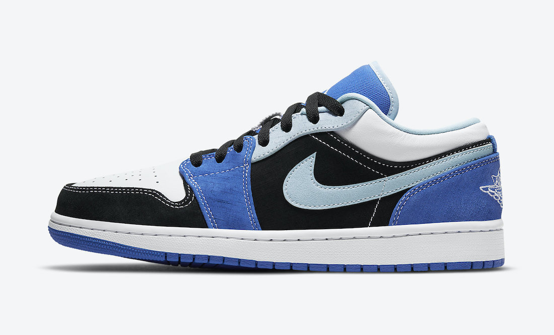 Air Jordan 1 Low White Blue Black