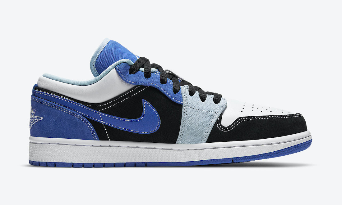 Air Jordan 1 Low White Blue Black