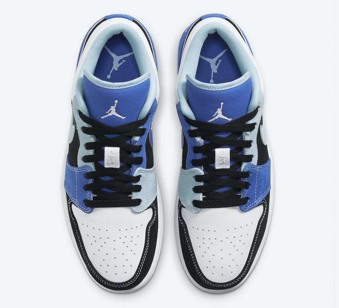 Air Jordan 1 Low White Blue Black