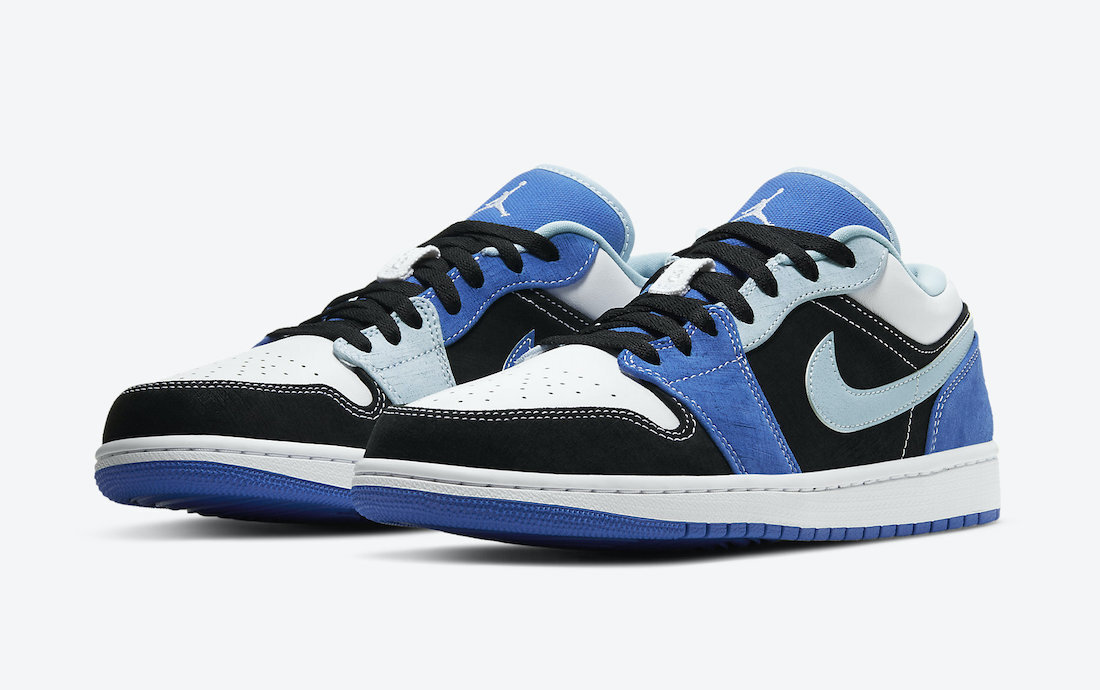 Air Jordan 1 Low White Blue Black