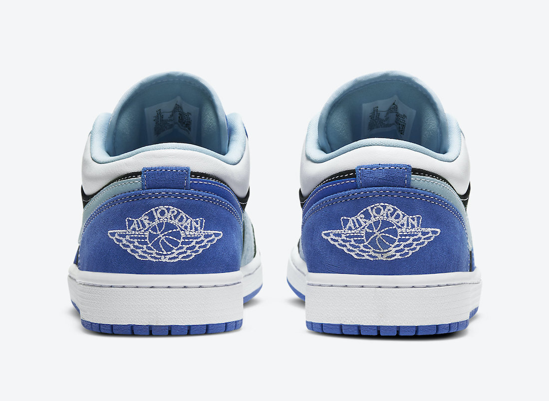 Air Jordan 1 Low White Blue Black