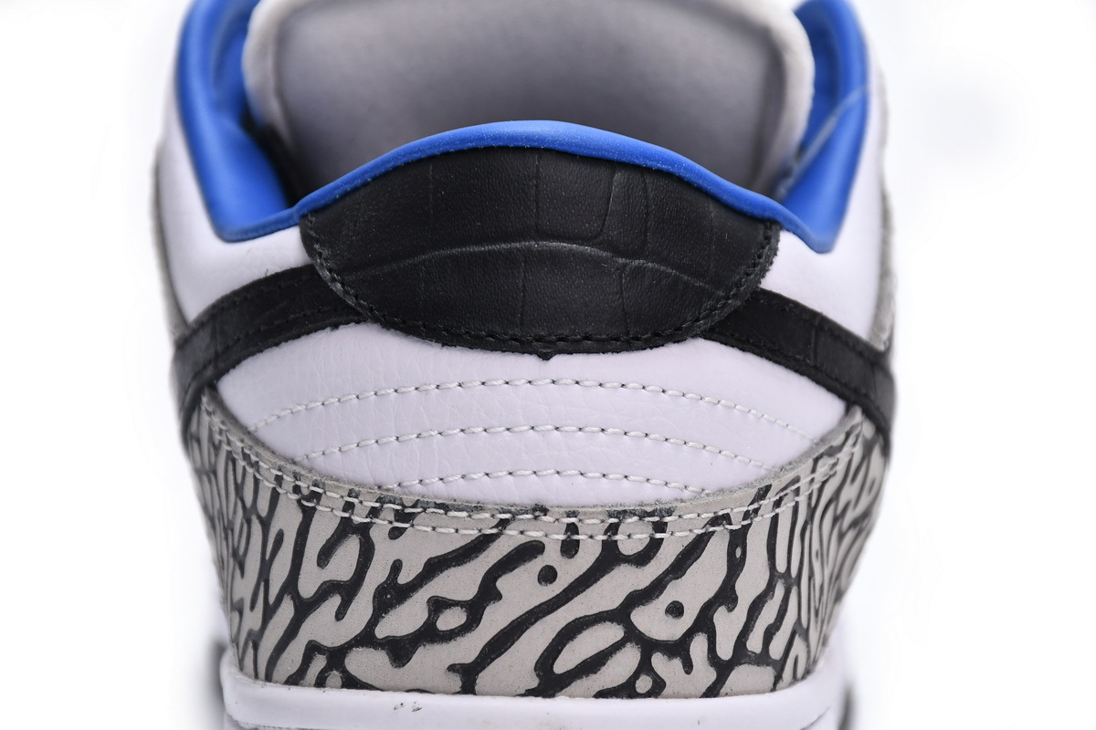  Nike Dunk Low Black White Blue