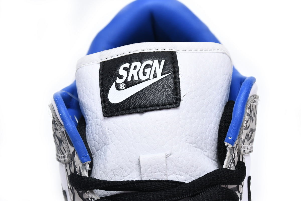  Nike Dunk Low Black White Blue