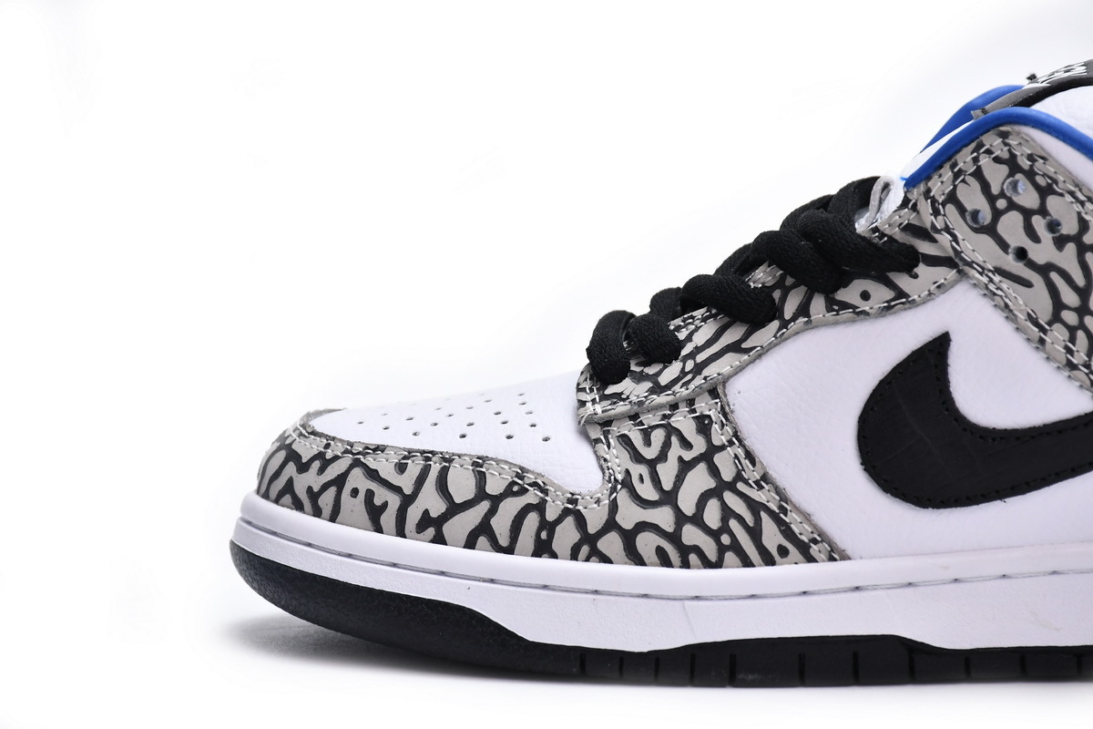  Nike Dunk Low Black White Blue