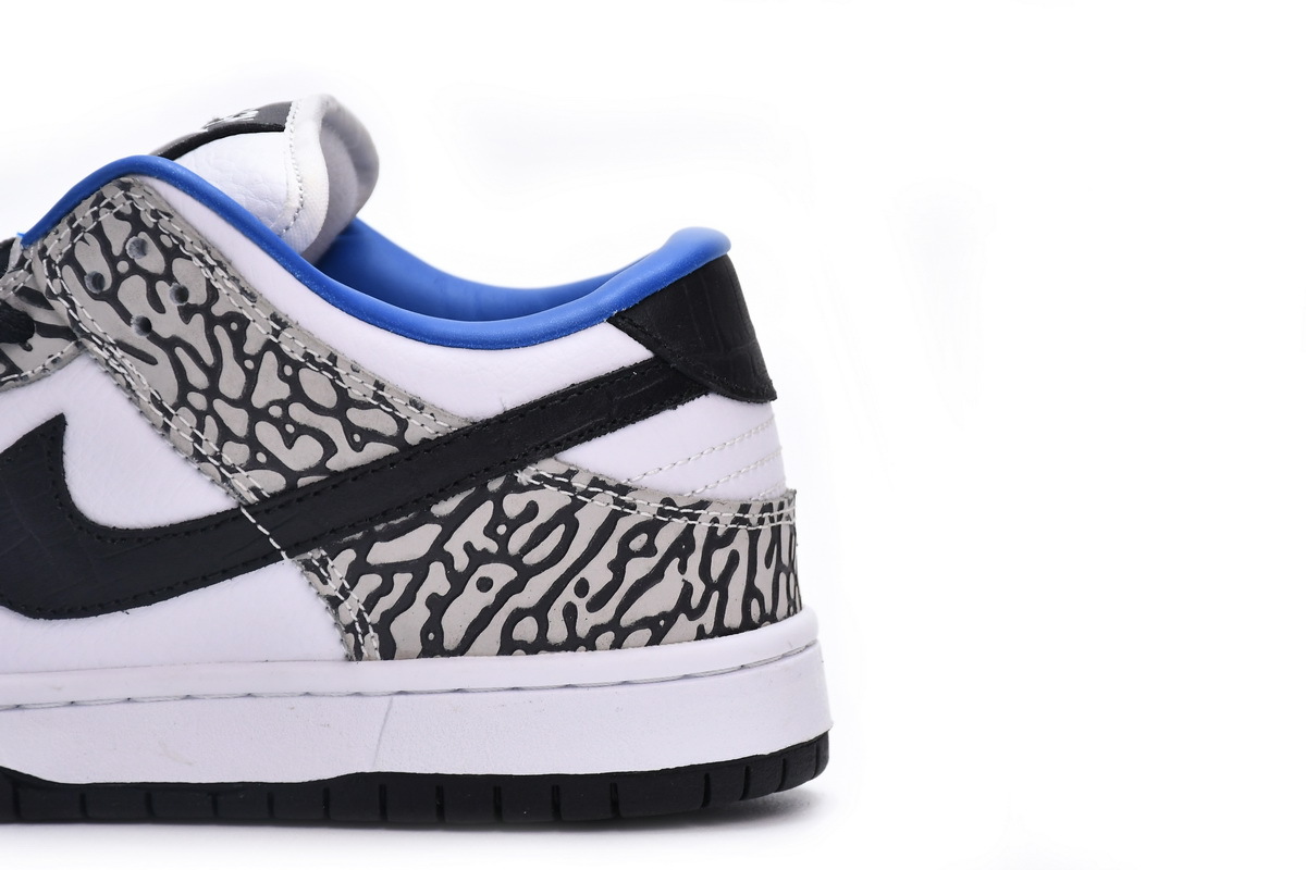  Nike Dunk Low Black White Blue