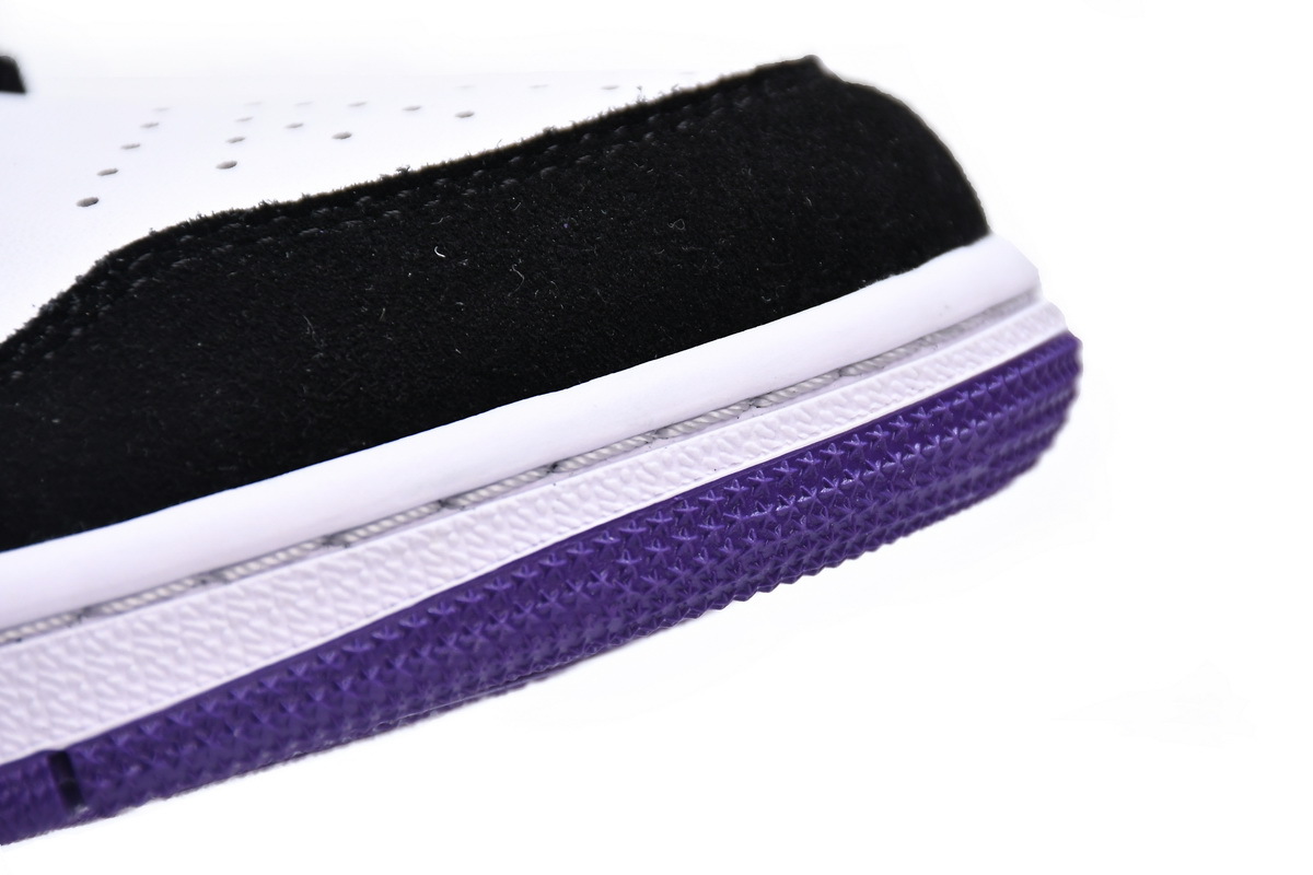 Air Jordan 1 Mid SE Black White Purple